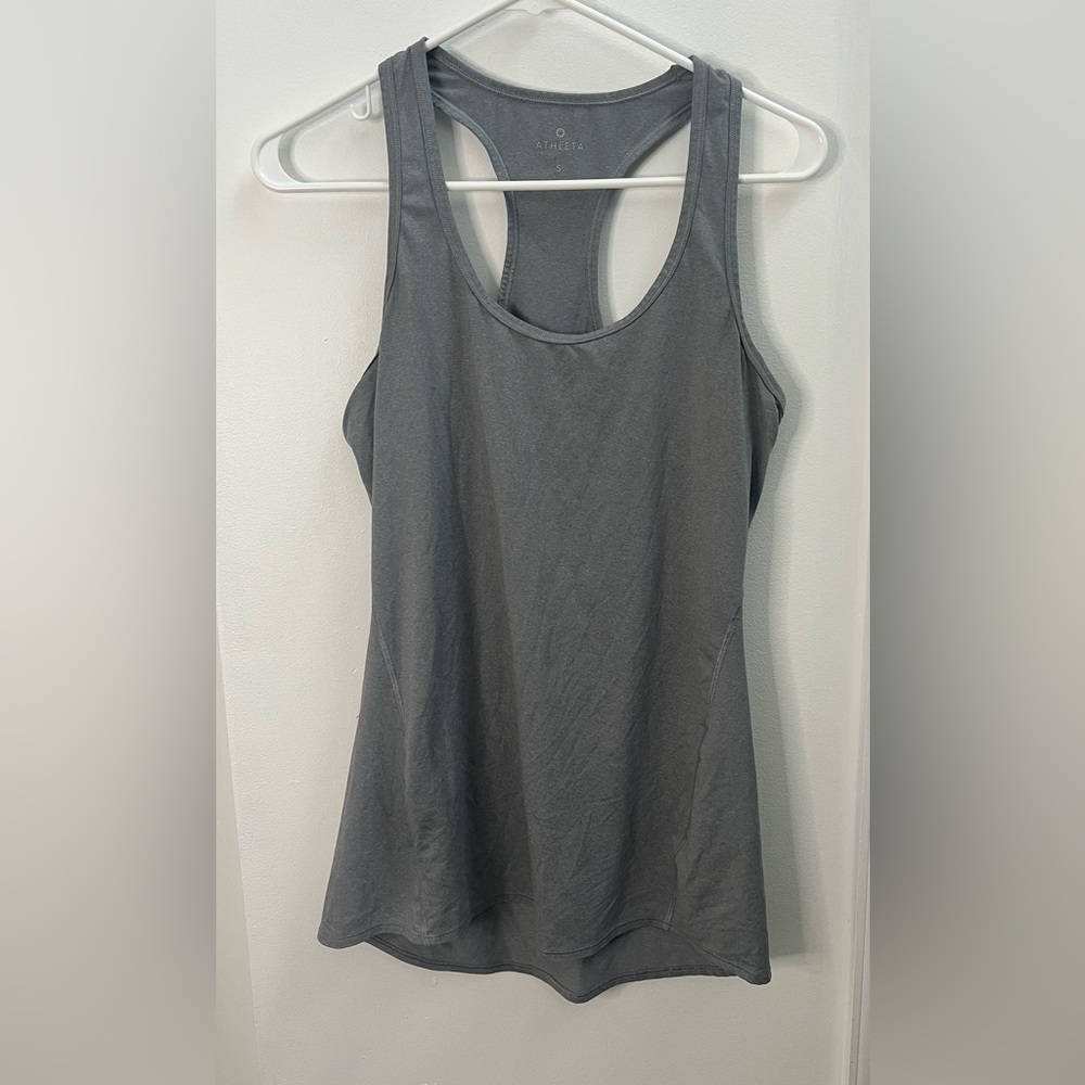 Athleta Gray Sleeveless Women's Activewear Tank Top Size Small